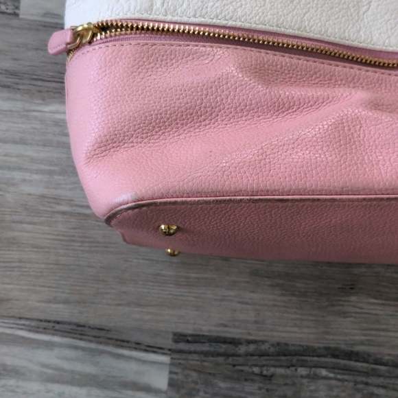 Cream and Pink Ralph LaurenTote - Picture 7 of 12